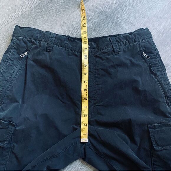GAP Cargo Pants Large Black Work Zipper Pockets Mesh Lined - Picture 7 of 11